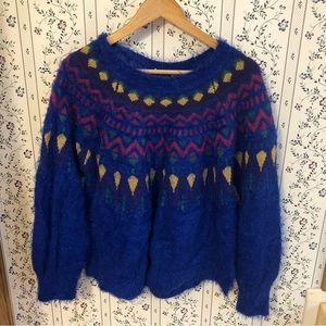 Fuzzy Scandinavian sweater